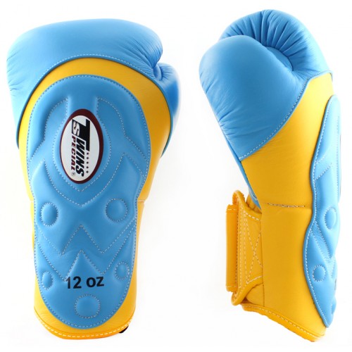 Боксерские перчатки Twins Special (BGVL-6 light blue/yellow)
